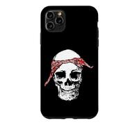 Custodia per iPhone 11 Pro Max Bandana Hip Hop Skull & Red Do Rag Old School Rap Retro