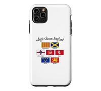 Custodia per iPhone 11 Pro Max Bandiera anglosassone regni d'Inghilterra scritta nera