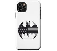 Custodia per iPhone 11 Pro Max Bandiera Batman Emblema US Union Gotham Night Icon tema