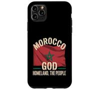 Custodia per iPhone 11 Pro Max Bandiera del Marocco Dio Patria Il Popolo Patrimonio Nazionale Orgoglio