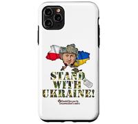 Custodia per iPhone 11 Pro Max Bandiera della Polonia Selenskyj cane Stand with Ucraina