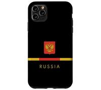 Custodia per iPhone 11 Pro Max Bandiera della Russia Stemma Logo Art Russo Citizen Souvenir