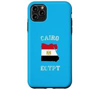 Custodia per iPhone 11 Pro Max Bandiera dell'Egitto Distressed Cairo Pride