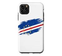 Custodia per iPhone 11 Pro Max Bandiera di Capo Verde con grafica grunge invecchiata