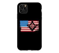 Custodia per iPhone 11 Pro Max Bandiera USA Massoneria Massoneria Americana
