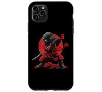 Custodia per iPhone 11 Pro Max Barboncino Papà Carino Anime Giapponese Roba Samurai Cane Ninja