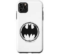 Custodia per iPhone 11 Pro Max Batman Emblema Cerchio Logo Icona Cavaliere Oscuro Fandom