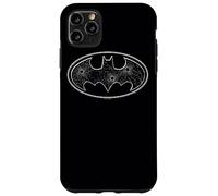 Custodia per iPhone 11 Pro Max Batman Glass Hole Logo