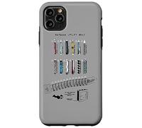 Custodia per iPhone 11 Pro Max Batman Utility Belt Schematic