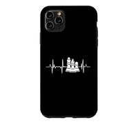 Custodia per iPhone 11 Pro Max Battito cardiaco degli scacchi