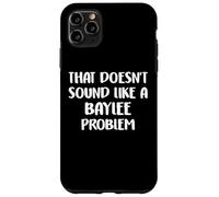 Custodia per iPhone 11 Pro Max BAYLEE Personalized Cute Flower Girls BAYLEE Name