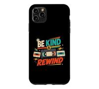 Custodia per iPhone 11 Pro Max Be Kind and Rewind - Cassetta VHS retrò anni '80 e '90, nostalgia