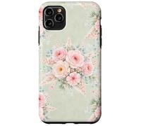 Custodia per iPhone 11 Pro Max Begonie Provinciali Vintage Paese Francese Salvia Morbida