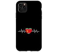 Custodia per iPhone 11 Pro Max Belle idee cadeau Coeur Drapeau de la Guadeloupe 971 gwada