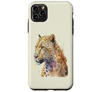 Custodia per iPhone 11 Pro Max Bellissimo ritratto leopardo acquerello
