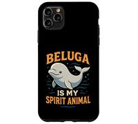 Custodia per iPhone 11 Pro Max Beluga è il mio spirito animale carino balena amante