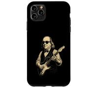 Custodia per iPhone 11 Pro Max Ben Franklin Suonare la Chitarra Divertente 4 luglio Retro Vintage