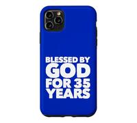 Custodia per iPhone 11 Pro Max Benedetto da Dio per 35 anni 35 ° grande festa di compleanno