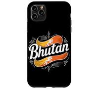 Custodia per iPhone 11 Pro Max Bhutan Dragon Flag Heritage National Travel