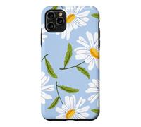Custodia per iPhone 11 Pro Max Bianco Daisy Floral Pattern Primavera Fiore Giardino