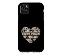 Custodia per iPhone 11 Pro Max Biblioteca per amanti del libro di lettura a forma di cuore
