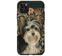 Custodia per iPhone 11 Pro Max Biewer Terrier William Morris Ispirato Floreale