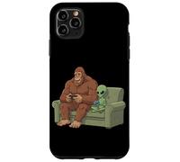 Custodia per iPhone 11 Pro Max Bigfoot Alien Giocare Videogiochi Credenti extraterrestri