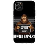 Custodia per iPhone 11 Pro Max Bigfoot Mugshot sorpreso a rubare snack da campo La fame accade
