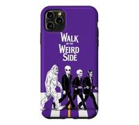 Custodia per iPhone 11 Pro Max Bigfoot - Scheletro alieno che attraversa la strada Strano Halloween