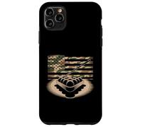 Custodia per iPhone 11 Pro Max Biliardo USA Camo Flag Pool Player Stecca da biliardo