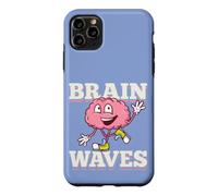 Custodia per iPhone 11 Pro Max Biologia Onde Cervello Divertente Gioco di parole Evoluzione Umana Teoria Scienza