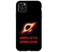 Custodia per iPhone 11 Pro Max Black Holes Gravity Warning Maglietta Fun Space Physics