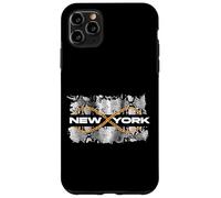 Custodia per iPhone 11 Pro Max Black New York City Fashion Design, New York Illustration