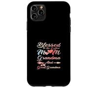 Custodia per iPhone 11 Pro Max Blessed To Be Called Mom Grandma and Great Grandma