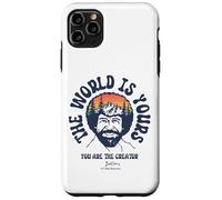Custodia per iPhone 11 Pro Max Bob Ross The World Is Yours