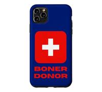 Custodia per iPhone 11 Pro Max Boner Donor Life Guard Cross Saving vite con umorismo