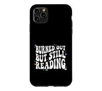 Custodia per iPhone 11 Pro Max Bookish Burned Out But Still Reading Retro Book Club