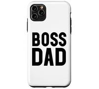 Custodia per iPhone 11 Pro Max Boss Dad Men Dad Boss Hombre Papa Bossy Daddy Boss Father