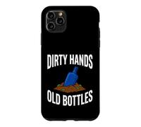 Custodia per iPhone 11 Pro Max Bottle Digging Dirty Hands Old Bottles Antique Hunting