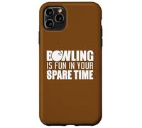 Custodia per iPhone 11 Pro Max Bowling Fun Tempo Libero Citazione Umorismo Appassionato