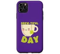 Custodia per iPhone 11 Pro Max Brew-tiful Day Tea Kawaii Carino Divertente