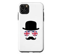 Custodia per iPhone 11 Pro Max British Gentleman - Cappello a bombetta, motivo: aviatori Union Jack