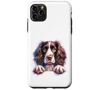 Custodia per iPhone 11 Pro Max Brittany English Springer Spaniel Cocker Spaniel Dog Face
