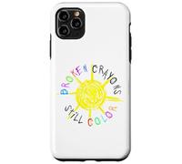 Custodia per iPhone 11 Pro Max Broken Crayons Still Color Mental Health Awareness