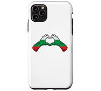 Custodia per iPhone 11 Pro Max Bulgaria Flag Bulgarian Heart