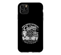 Custodia per iPhone 11 Pro Max Bussola Norrena Cartografia Mappe Personalizzate Percorsi Mari Agitati