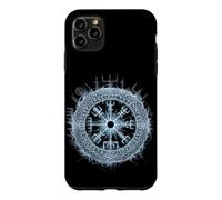 Custodia per iPhone 11 Pro Max Bussola vichinga Vegvisir Walhalla rune nordica