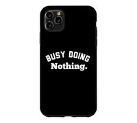 Custodia per iPhone 11 Pro Max Busy Doing Nothing Women Funny Coworker Retirement Men Work