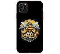 Custodia per iPhone 11 Pro Max Buzzed & Strong Bee Honey Bilanciere Grafica