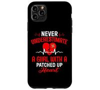 Custodia per iPhone 11 Pro Max Bypass Open Heart Chirurgia Recupero Sopravvissuta Ragazze Donne